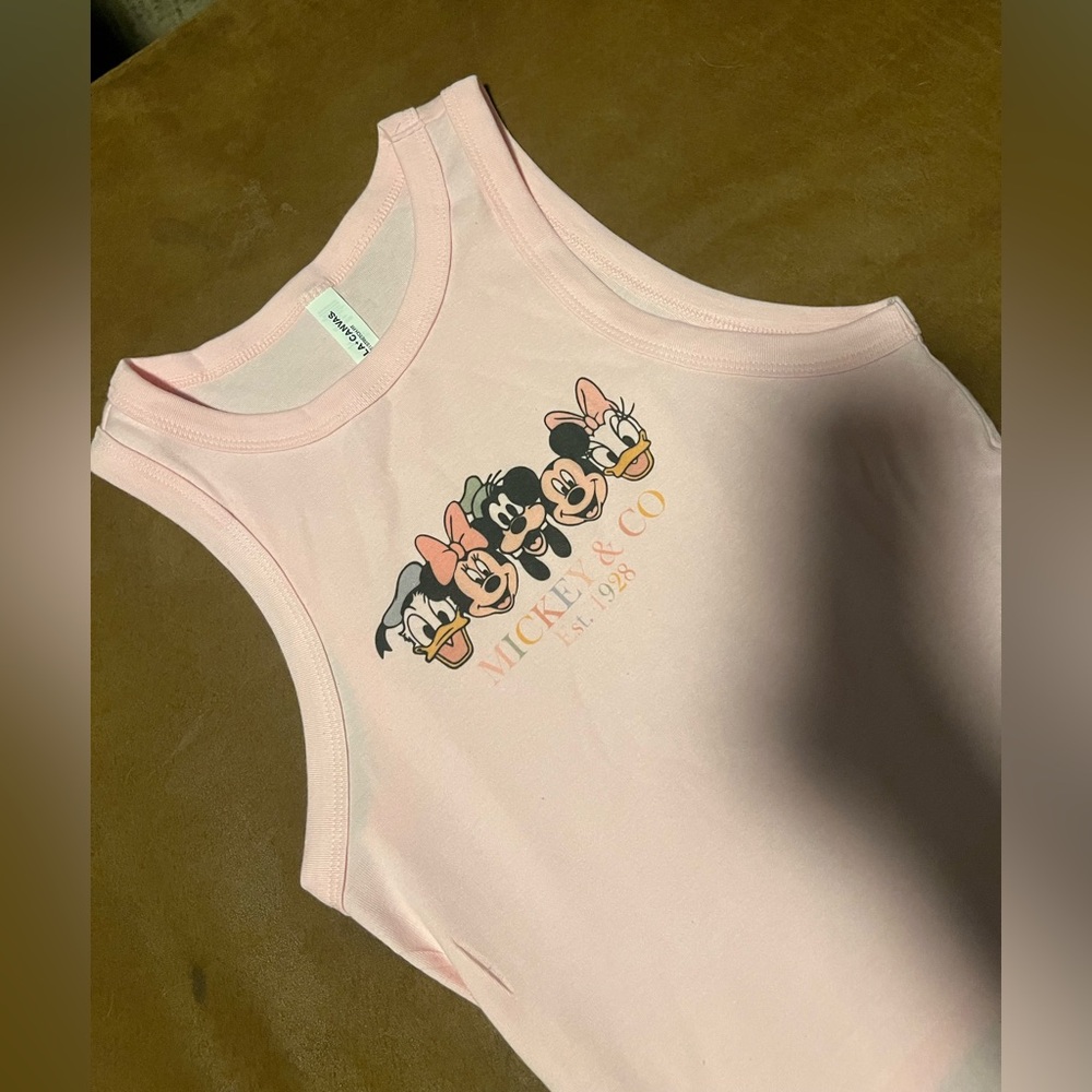 Mickey & Co Women’s Pink Crop Tank